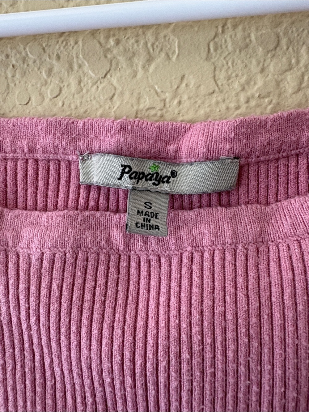 Papaya Pink Ribbed Cami Tank - Picture 3 of 3